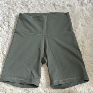 TNA Women's Green/Gray Biker Shorts